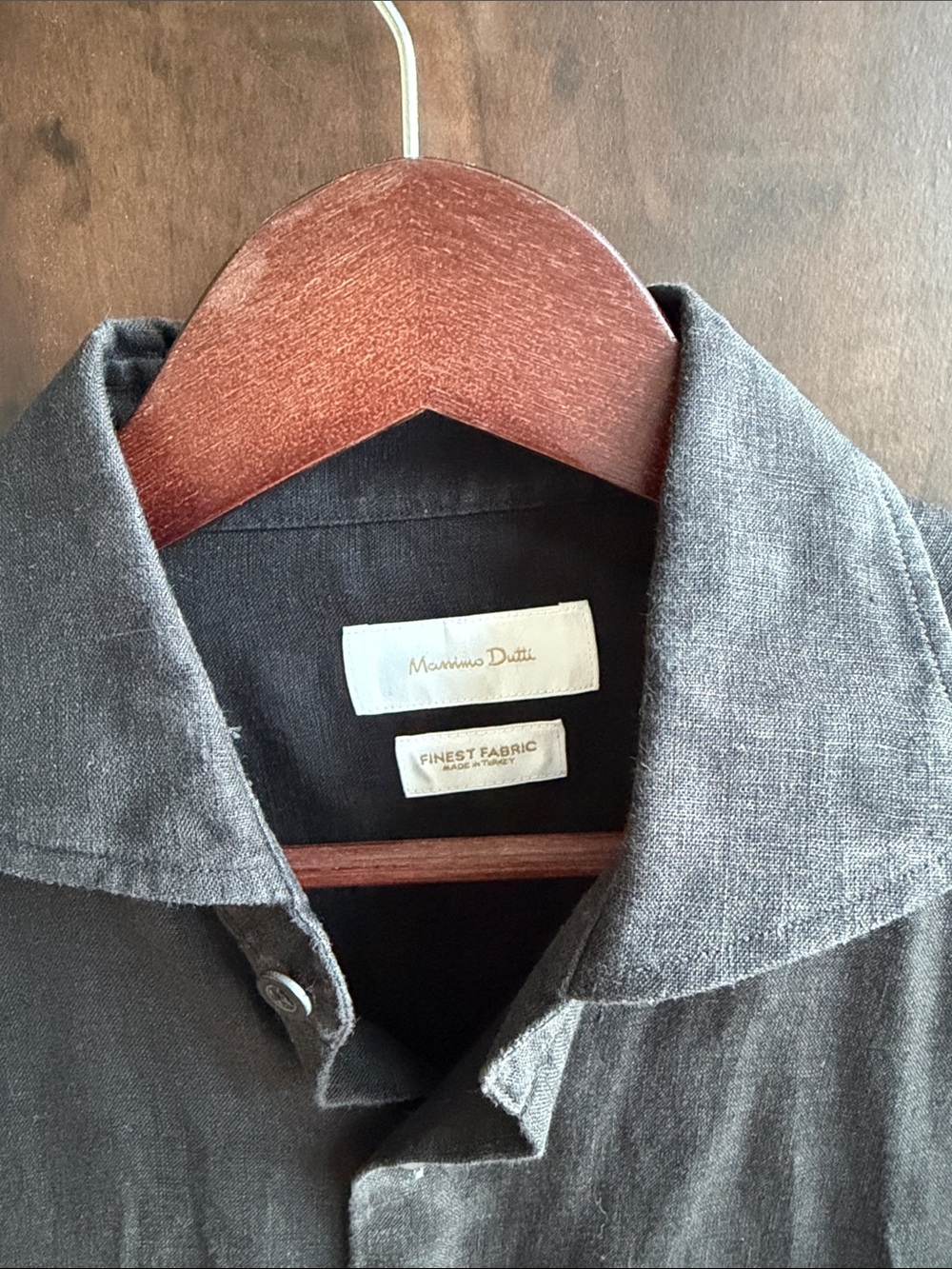 Massimo Dutti black Linen Shirt